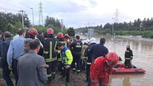 جستجو برای یافتن ۲ مفقودی در سیلاب فریمان