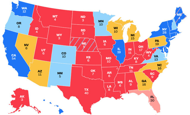 واقعیت‌های انتخابات آمریکا؛ الکترال تعیین کننده رئیس‌جمهور آینده