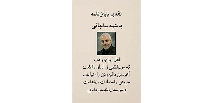 متن تقدیم پایان نامه به شهید سلیمانی
