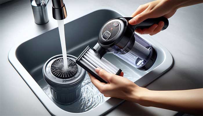 آیا می توان فیلتر جارو شارژی بلک اند دکر را شست؟