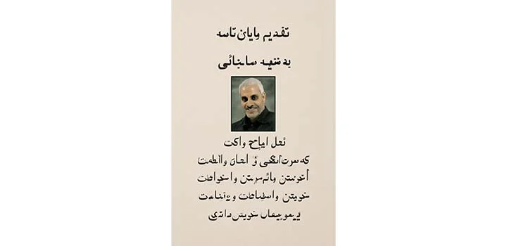 متن تقدیم پایان نامه به شهید سلیمانی